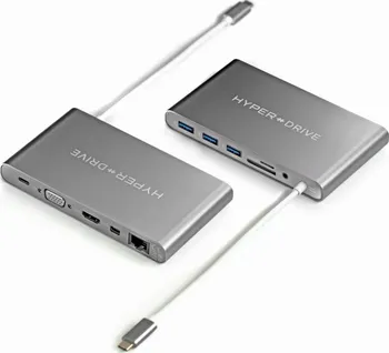 USB hub HyperDrive Ultimate USB-C Hub Space Gray