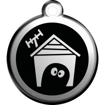 psí známka Psí známka malá - K17 - bouda - černá