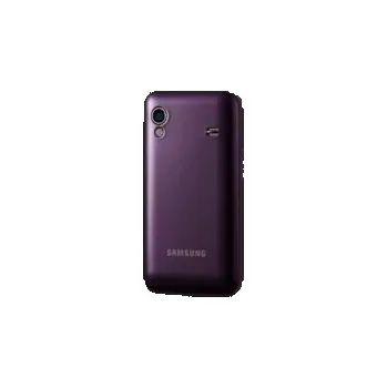 Náhradní kryt pro mobilní telefon originální kryt baterie Samsung S5830 Galaxy Ace včetně sklíčka kamery fialová fialová GH98-18681C