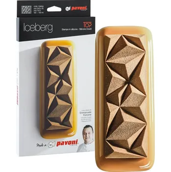 Forma silikonová design Iceberg 3D (hranol s reliéfem) 2x100ml, 21x7, v.1,4cm