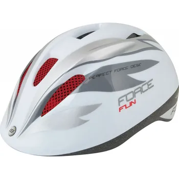 Cyklistická přilba Dětská přilba Force Fun Stripes bílošedá , Barva Jako na vyobrazení, Velikost 52 - 56 cm
