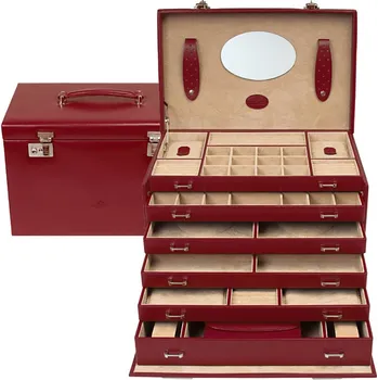 Šperkovnice Šperkovnice WindRose Merino 4 Red