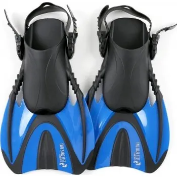 Potápěčská maska Páskové plavecké ploutve Two Bare Feet modré, Velikosti L 44-48