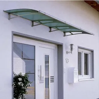 Stříška nad vchodové dveře Nerezová vchodová stříška Lightline 270 x 95 cm, saténově zelená