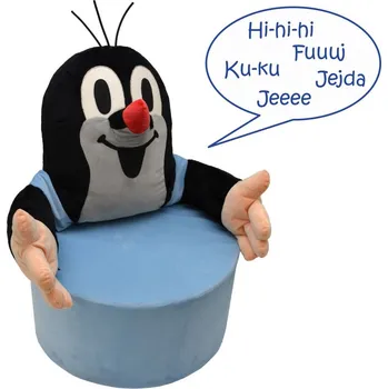 Hračka pro nejmenší MÚ Brno mluvící sedačka Krtek 53 cm