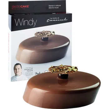 Forma na pečení Forma silikonová design Windy 3D (skosený disk) 1100ml, 19,5x18, v.4,5cm