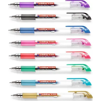 Kancelářské potřeby gelový roller Edding 2185 crystaljelly - fialová