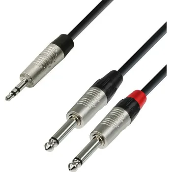 Počítač Adam Hall Cables K4 YWPP 0090 - Audiokabel REAN 3,5 mm Klinke stereo auf 2 x 6,3