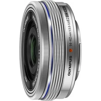 Olympus 14-42 mm f/3.5-5.6 EZ-M1442EZ R stříbrný Objektiv Olympus 14-42 mm f/3.5-5.6 EZ-M1442EZ R stříbrný