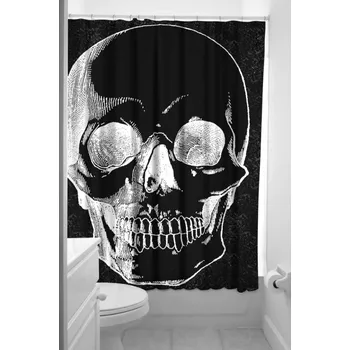 Sprchový závěs Koupelnový závěs Sourpuss Shower Curtain Anatomical Skull