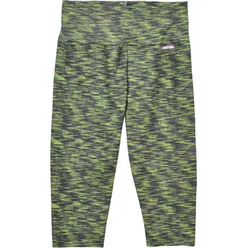 Dětská móda šedo-zelené žíhané legínky