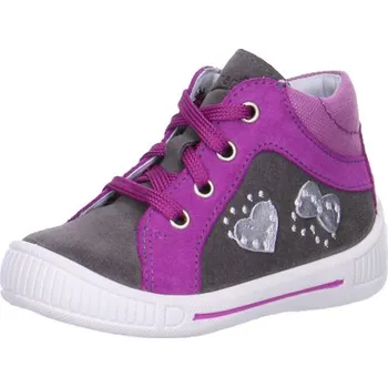 dívčí kožené šněrovací botičky Superfit