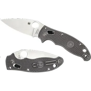 kapesní nůž Spyderco Manix 2 Maxamet, zavírací nůž s klipem, šedý C101PGY2