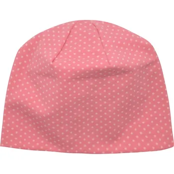 Kojenecká čepice dívčí puntíkatá čepička