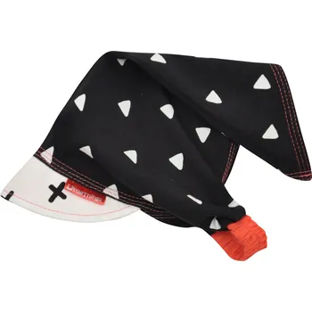 Šátek dívčí bavlněný šátek na hlavu s trojúhelníky