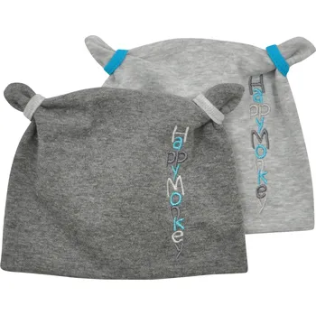 Kojenecká čepice neutrální čepička s oušky Happy monkey