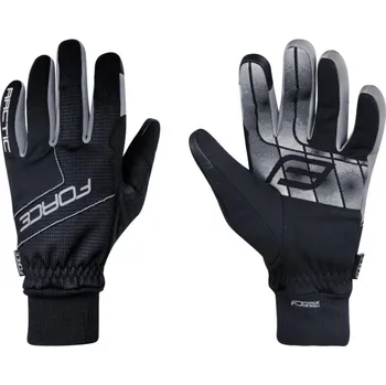 Cyklistické rukavice Force Artic černé