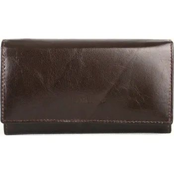 Tmavěhnědá kožená peněženka RONALDO (RD-08-CFL)