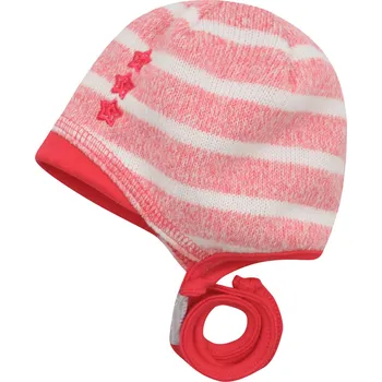 Kojenecká čepice holčičí čepička s kšiltem na tkaničky