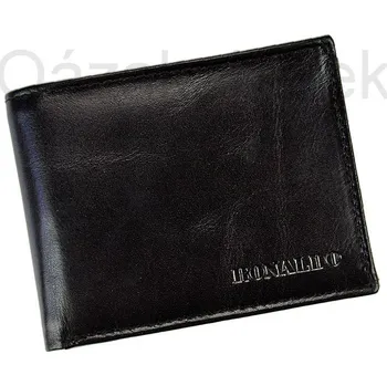 Peněženka Černá kožená peněženka Ronaldo RM-02-CFL