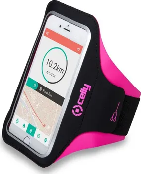 Pouzdro na mobilní telefon Celly Armband XXL růžové