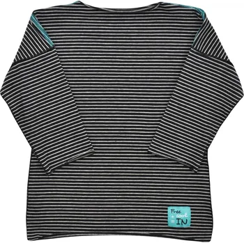 Dívčí tričko dětské tmavé pruhované tričko
