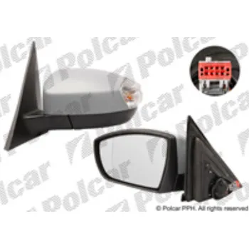 Auto zrcátko Zpětné zrcátko FORD GALAXY (WA6) 06- elektrické 2x4pin