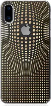 Pouzdro na mobilní telefon Bling My Thing Warp Deluxe Gold pro Apple iPhone X krystaly Swarovski