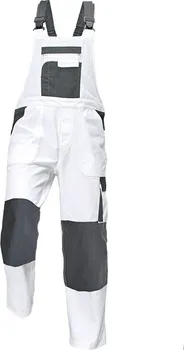 montérky Červa Assent Taupo bílé kalhoty s laclem
