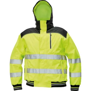pracovní bunda CERVA Knoxfield Hi-Vis Pilot Winter žlutá