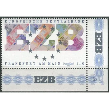 Poštovní známka (1998) MiNr. 2000 ** - Německo - Založení Evropské centrální banky ve Frankfurtu nad Mohanem