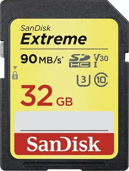 paměťová karta SanDisk Extreme SDHC 32 GB Class 10 UHS-I U3 V30 (SDSDXVE-032G-GNCIN)