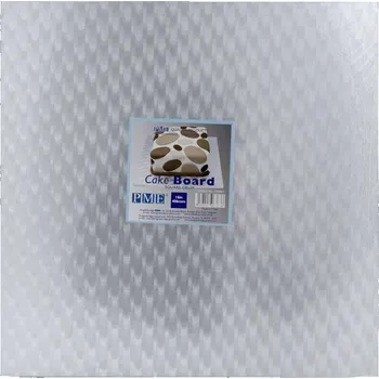 PME Dortová podložka stříbrná, čtverec 40,6 x 40,6 cm, výška 10 mm