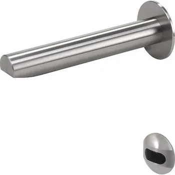 Vodovodní baterie SLU 39BX - Set nástěnné nerezové automatické umyvadlové baterie pro další montáž, 6 V, matné 03393