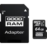 Goodram microSDXC 64 GB Class 10 UHS-I U1+ SD adaptér (M1AA-0640R11)