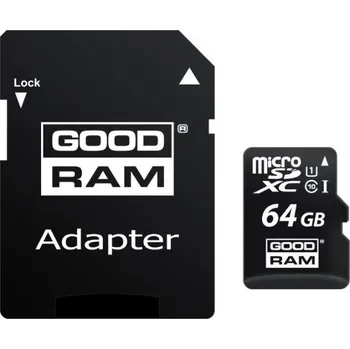 Paměťová karta Goodram microSDXC 64 GB Class 10 UHS-I U1+ SD adaptér (M1AA-0640R11)
