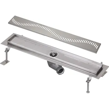 sprchový žlab SLKN 04AX - Nerezový koupelnový žlábek do prostoru, délka 95 cm, mat 68041