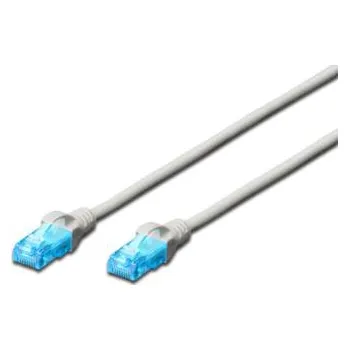 Počítač Digitus Ecoline Patch kabel, UTP, CAT 5e, AWG 26/7, šedý 3m, 1ks