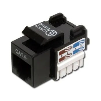 Síťový kabel Digitus CAT 6 Keystone Jack, nestíněný RJ45 na LSA, barva černá DN-93601