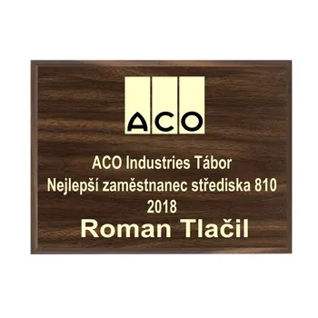 Poháry.com Dřevěná plaketa H362