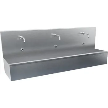 Ventil SLUN 81ET Nerezový závěsný žlab, délka 190 cm, tři integrované elektroniky a termostatický ventil 93813