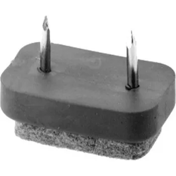 Kluzák filcový s hřebem šedý 30x18mm