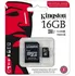 Paměťová karta Kingston Industrial microSDHC 16 GB Class 10 UHS-I U1 + SD adaptér (SDCIT/16GB )