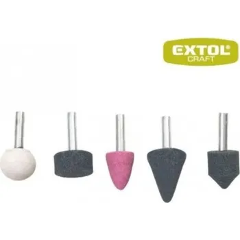 Rotační tvarové brusky Extol - sada 5 ks
