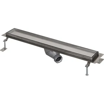 sprchový žlab SLKN 10 - Nerezový koupelnový žlábek pro dlažbu do prostoru, délka 95 cm 69100