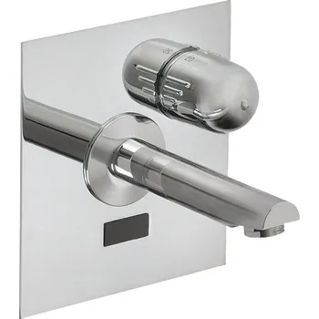 Vodovodní baterie SLU 04HT25B - Automatická nástěnná termostatická umyvadlová baterie s elektronikou ALS, délka výtoku 250 mm, 6V 65044