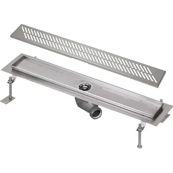 sprchový žlab SLKN 17DX - Nerezový koupelnový žlábek do prostoru, délka 85 cm, mat 68174