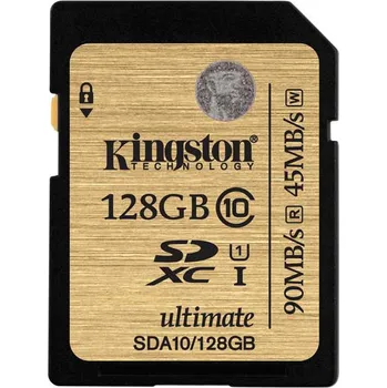 Paměťová karta Kingston Ultimate SDXC 128 GB Class 10 UHS-I U1 (SDA10/128GB)