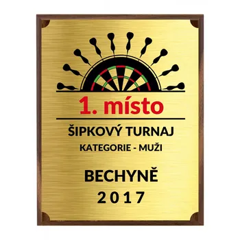 Poháry.com Dřevěná plaketa 5110PZ