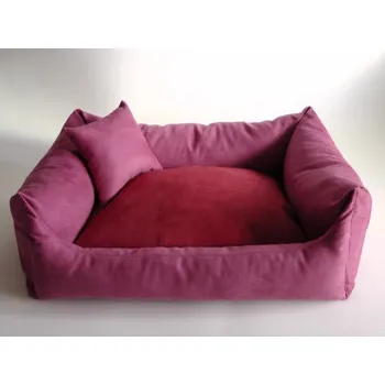 Pelíšek pro psa DELUXE Pelíšek pro psa - růžová / bordo / růžová